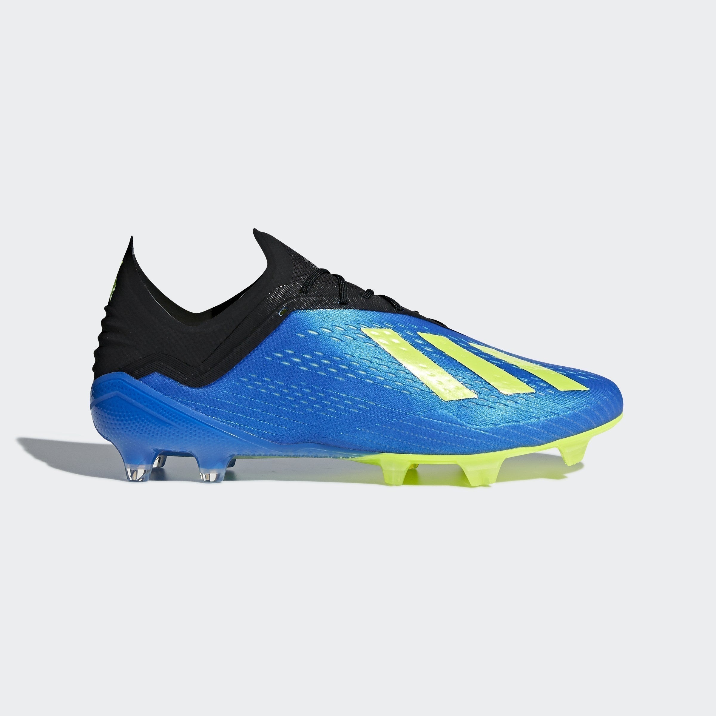 Men's X 18.1 FG Soccer Cleats - Blue/Yellow/Core Black - CM8365-ADIDAS by Adidas | Available at Niky's Sports