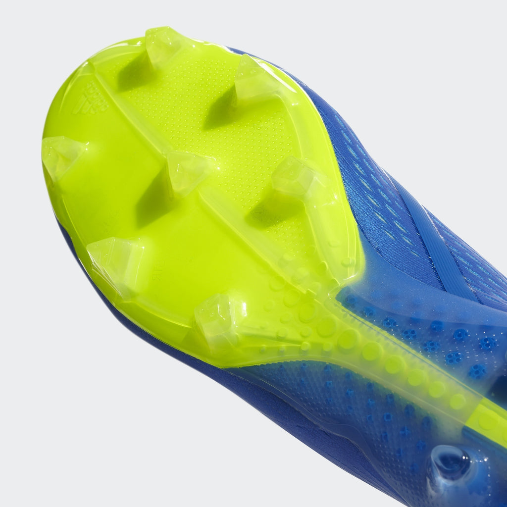 Men's X 18.1 FG Soccer Cleats - Blue/Yellow/Core Black - CM8365-ADIDAS by Adidas | Available at Niky's Sports