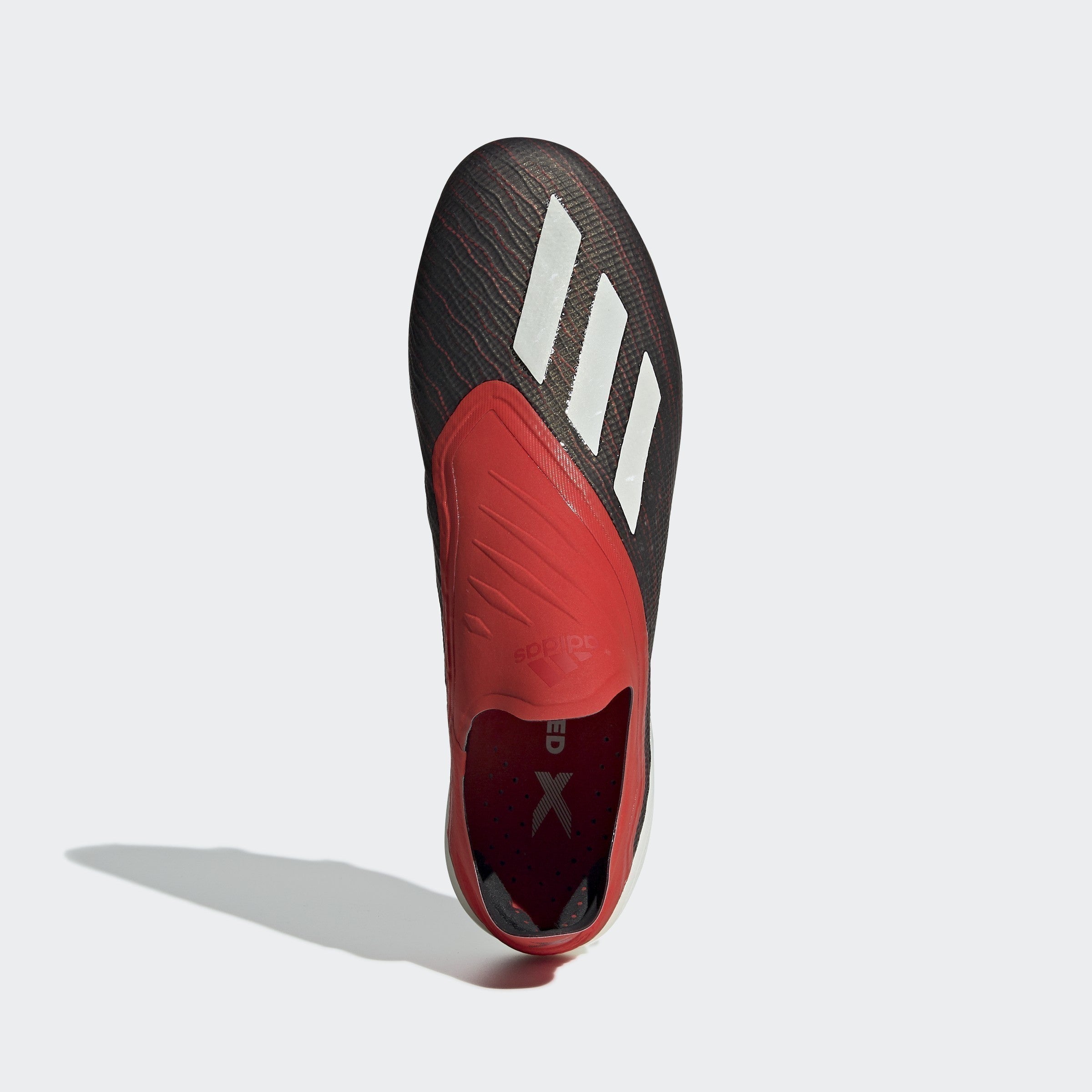 Men's X 18+ FG Soccer Cleats - Black/Cloud White/Red - BB9335-ADIDAS by Adidas | Available at Niky's Sports
