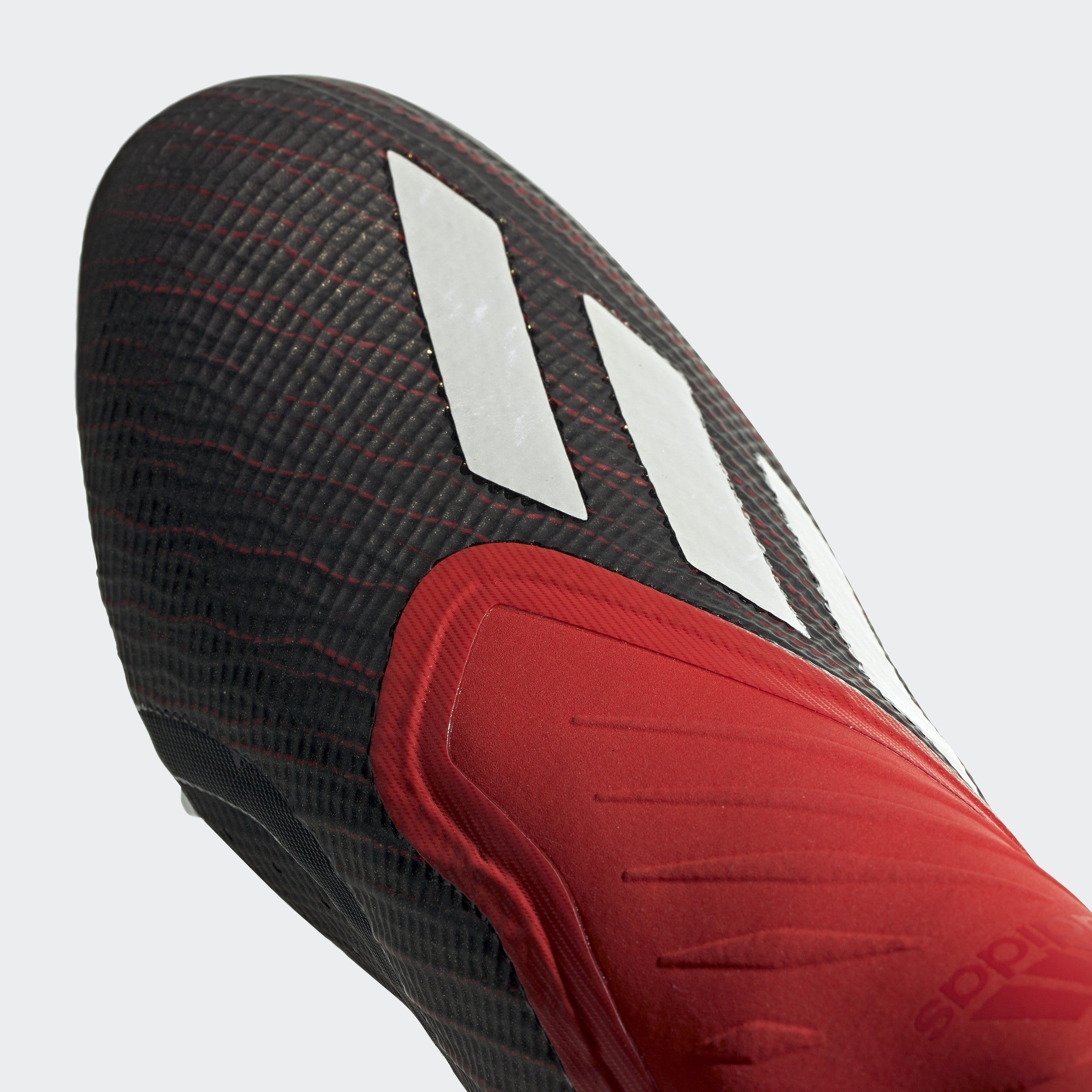 Men's X 18+ FG Soccer Cleats - Black/Cloud White/Red - BB9335-ADIDAS by Adidas | Available at Niky's Sports