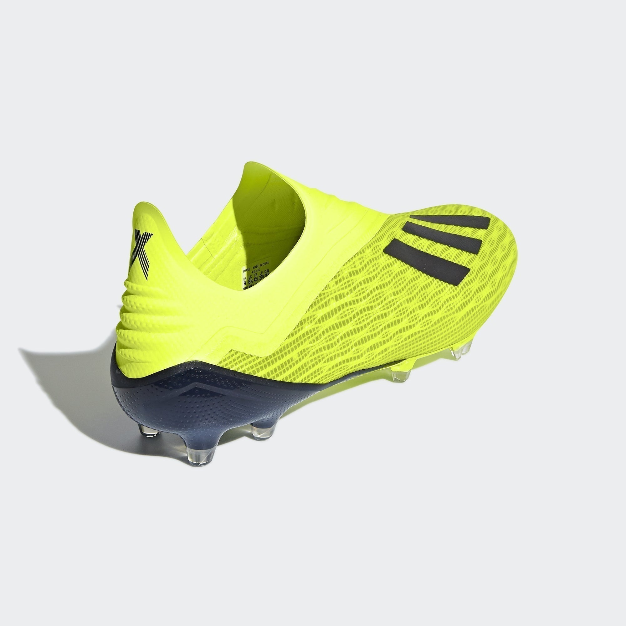 X 18+ FG Men's Soccer Cleats - Yellow/Black/White - DB2214-ADIDAS by Adidas | Available at Niky's Sports