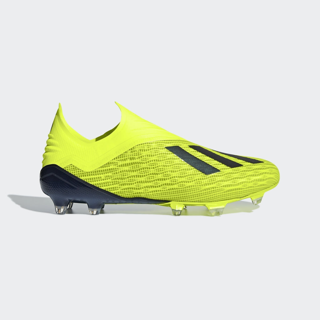 X 18+ FG Men's Soccer Cleats - Yellow/Black/White - DB2214-ADIDAS by Adidas | Available at Niky's Sports