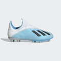 Kid's X 19.1 FG Cleats - Bright Cyan/Core Black/Shock Pink - F35684-ADIDAS by Adidas | Available at Niky's Sports