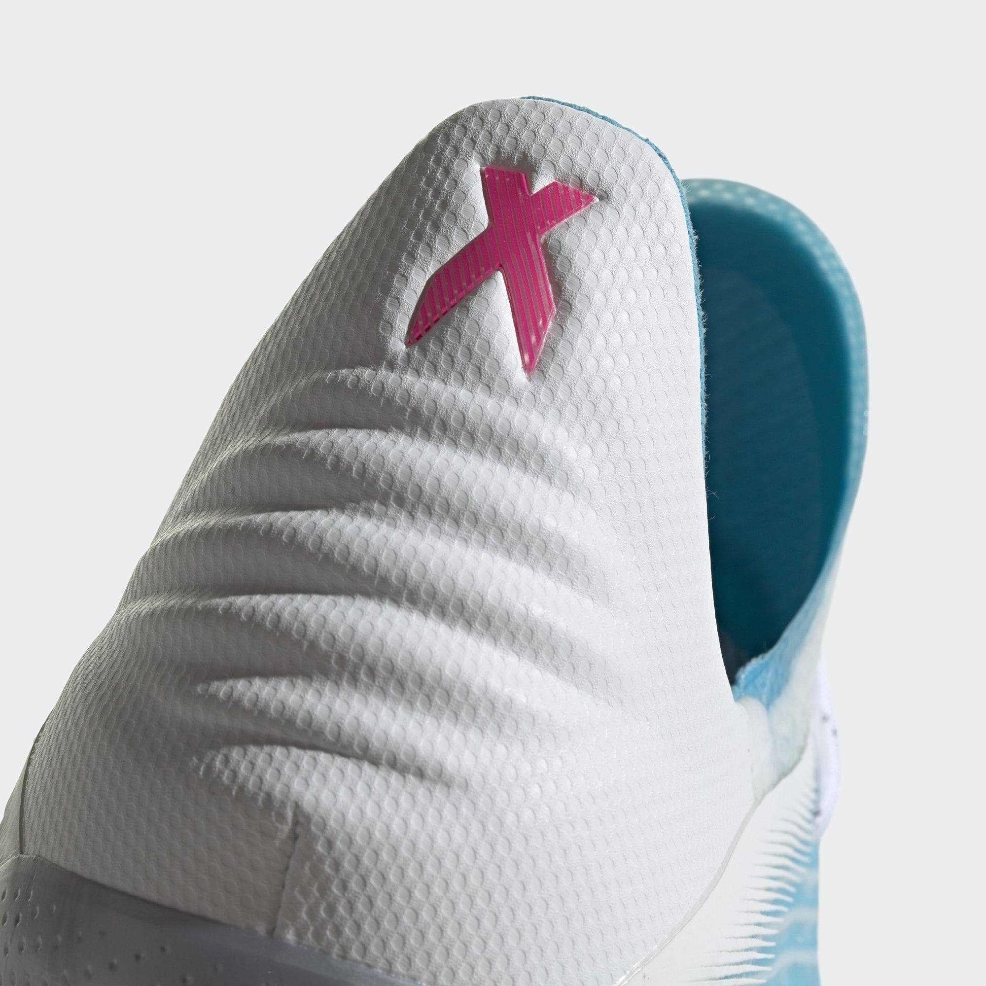 Kid's X 19.1 FG Cleats - Bright Cyan/Core Black/Shock Pink