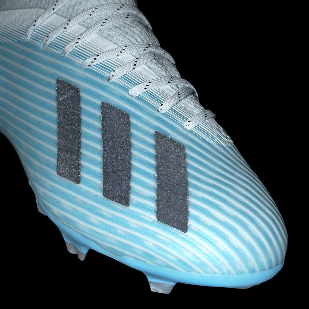 Kid's X 19.1 FG Cleats - Bright Cyan/Core Black/Shock Pink - F35684-ADIDAS by Adidas | Available at Niky's Sports