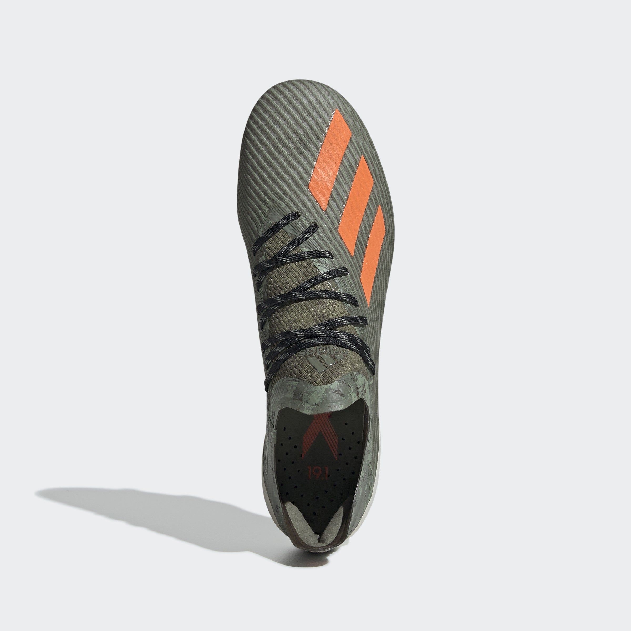 X 19.1 FG cleats- Legacy Green / Solar Orange / Chalk White - EF8296-ADIDAS by Adidas | Available at Niky's Sports