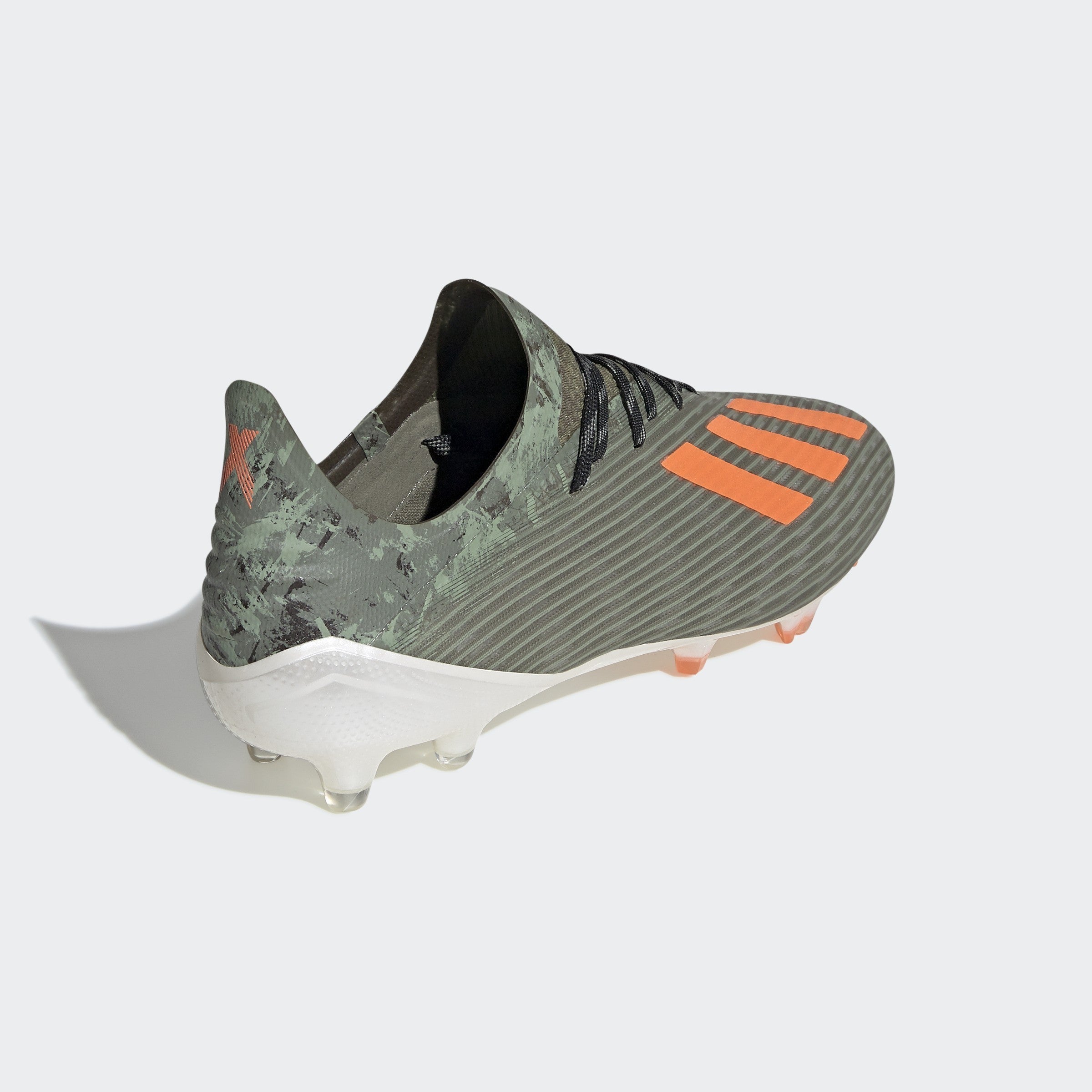X 19.1 FG cleats- Legacy Green / Solar Orange / Chalk White - EF8296-ADIDAS by Adidas | Available at Niky's Sports