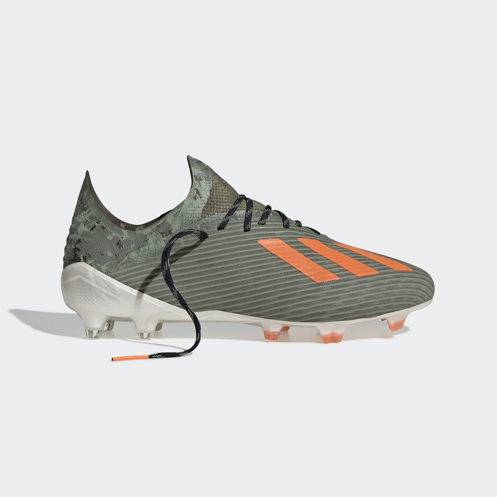 X 19.1 FG cleats- Legacy Green / Solar Orange / Chalk White - EF8296-ADIDAS by Adidas | Available at Niky's Sports