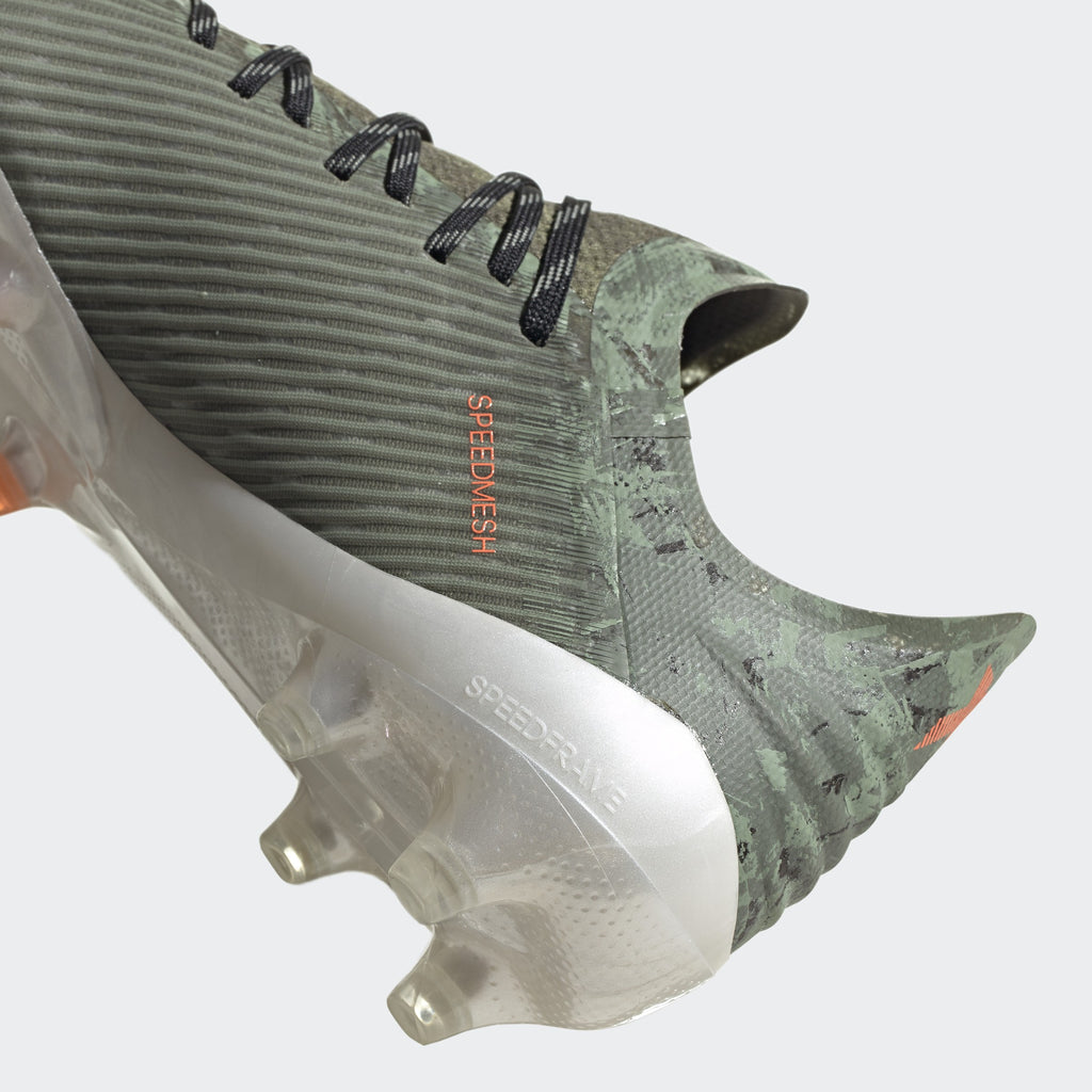 X 19.1 FG cleats- Legacy Green / Solar Orange / Chalk White - EF8296-ADIDAS by Adidas | Available at Niky's Sports