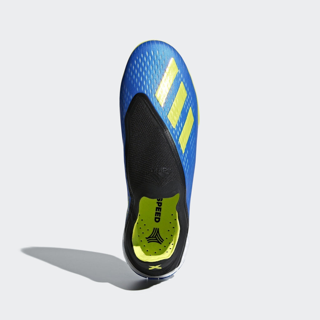 Men's X Tango 18 + TF Soccer Shoes - Blue Solar/Yellow Core/Black - BB6595-ADIDAS by Adidas | Available at Niky's Sports