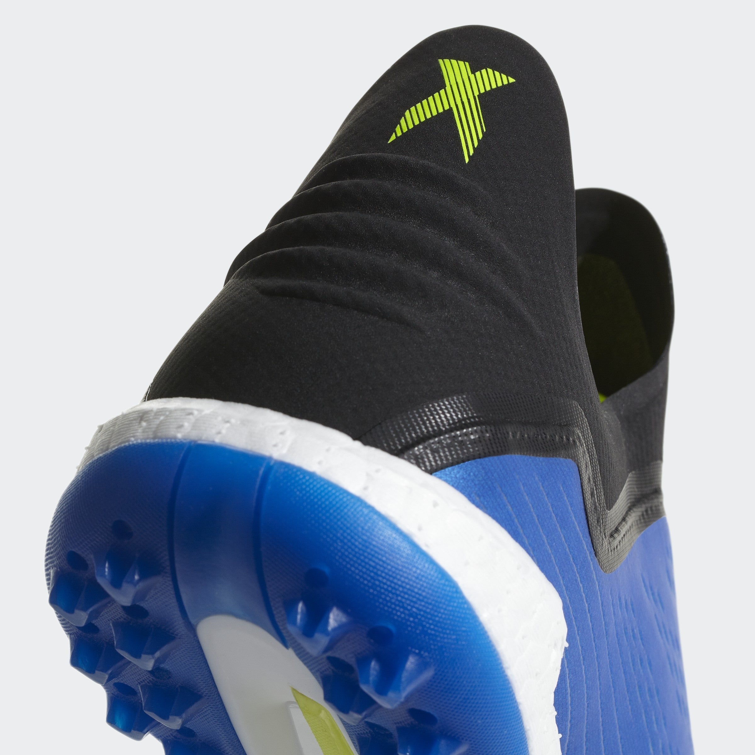 Men's X Tango 18 + TF Soccer Shoes - Blue Solar/Yellow Core/Black