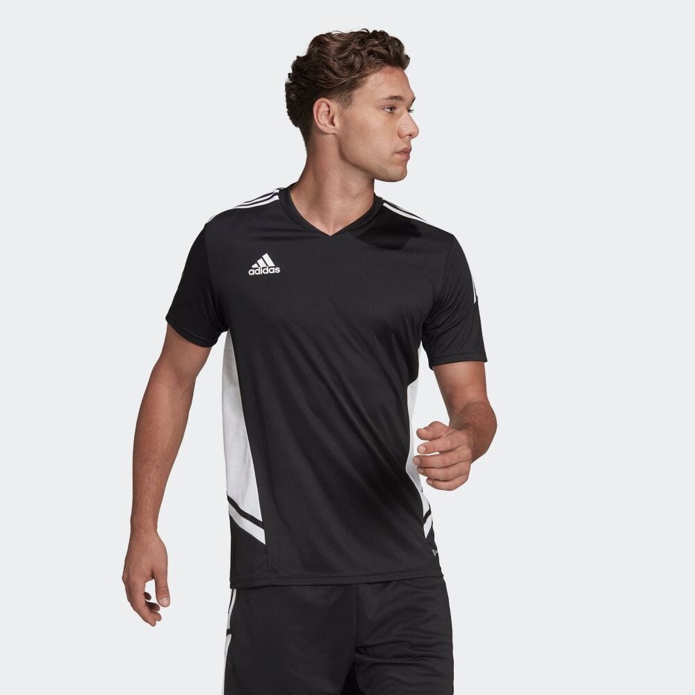 adidas black soccer jersey